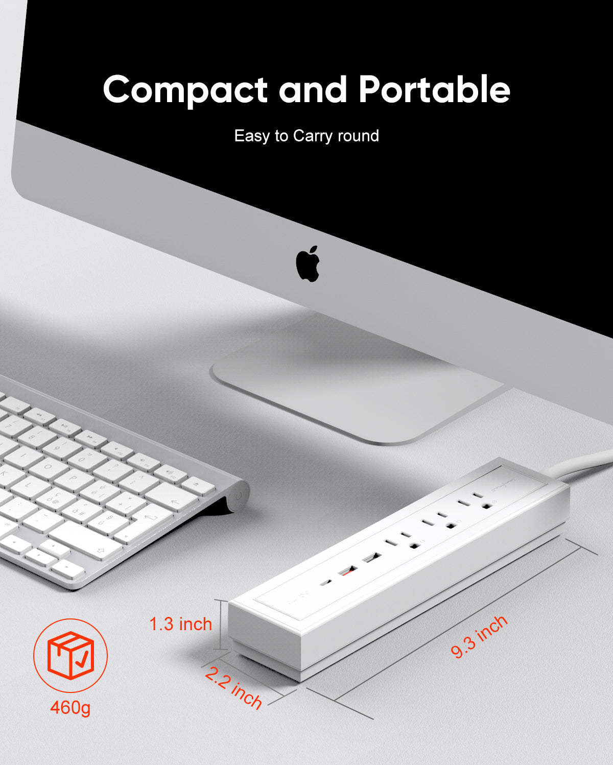 innfact 36w PD Charging PowerStrip (Snow White)